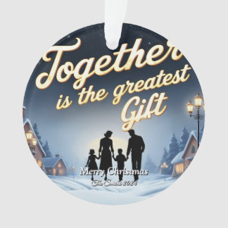 エレガントシンプルモダンヴィンテージ家族クリスマス オーナメント