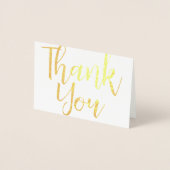 エレガントシンプルモダン伝統的金ゴールドあり 箔カード (正面)