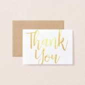 エレガントシンプルモダン伝統的金ゴールドあり 箔カード (封筒付き正面)