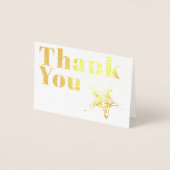 エレガントシンプルモダン伝統的金ゴールドあり 箔カード (正面)