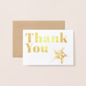 エレガントシンプルモダン伝統的金ゴールドあり 箔カード (封筒付き正面)