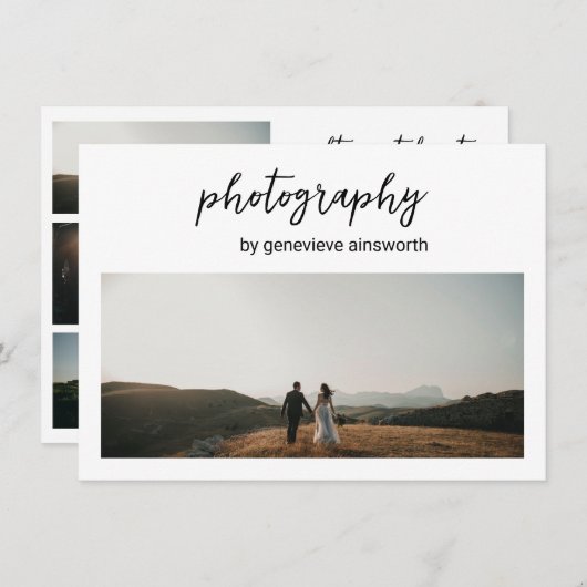 エレガントシンプルモダン写真 (正面/裏面)