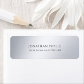 エレガントシンプルモダン差出人住所ラベル ラベル (インサイチュ)