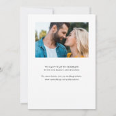 エレガントシンプルモダン手書き写真2 セーブザデート (裏面)