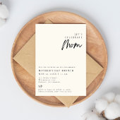 エレガントシンプルモダン母の日BRUNCH Invitat 招待状