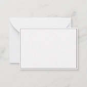 エレガントシンプルモダンTexture Wave結婚カップル ノートカード (裏面)