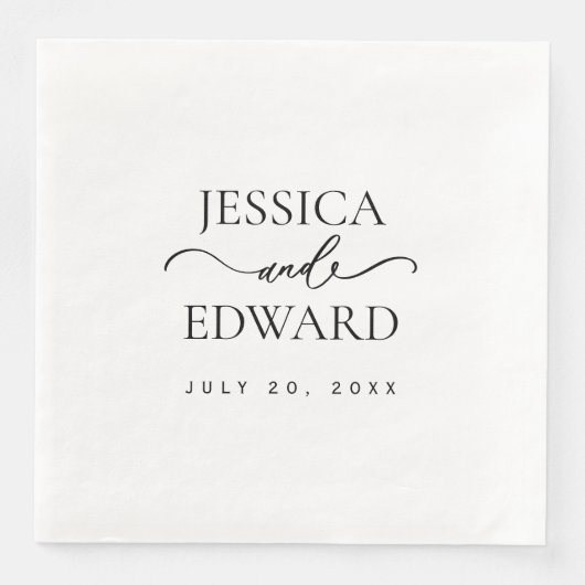 エレガントシンプルモノグラムモダンシックミニマルスクリプト (正面)