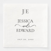 エレガントシンプルモノグラムモダンシックミニマルスクリプト (正面)