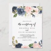 エレガントシンプルユニーク冬フローラ結婚The S Of 招待状 (正面)