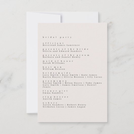 エレガントシンプルラインアートの花と縁ど (裏面)