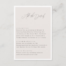 エレガントシンプルラインアートの花と縁ど エンクロージャーカード