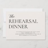 エレガントシンプルリハーサル 招待状 (正面)
