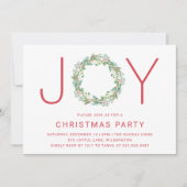 エレガントシンプルリースパーティー 招待状 (正面)