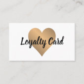 エレガントシンプルロイヤリティホワイトフーゴールド ロイヤリティカード (正面)
