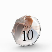 エレガントシンプル写真結婚の表番号 フォトブロック (左)