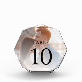 エレガントシンプル写真結婚の表番号 フォトブロック (正面)