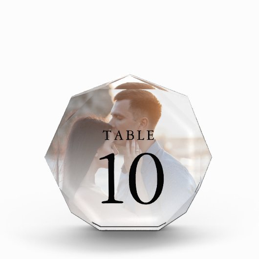 エレガントシンプル写真結婚の表番号 フォトブロック (正面)