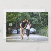 エレガントシンプル写真結婚式 セーブザデート (裏面)