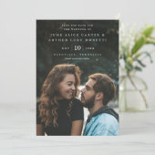 エレガントシンプル写真結婚式 招待状 (スタンド正面)