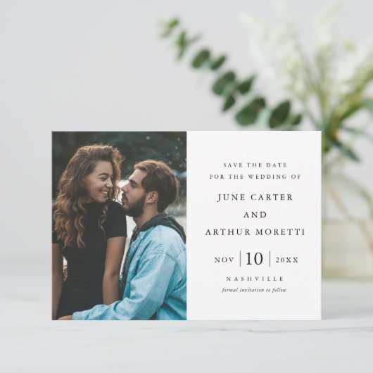 エレガントシンプル写真結婚式 招待状 (スタンド正面)