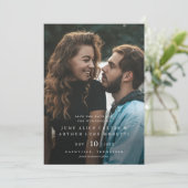 エレガントシンプル写真結婚式 招待状 (スタンド正面)