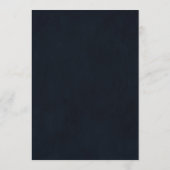 エレガントシンプル冬フローラ書道結婚の アドバイスカード (裏面)