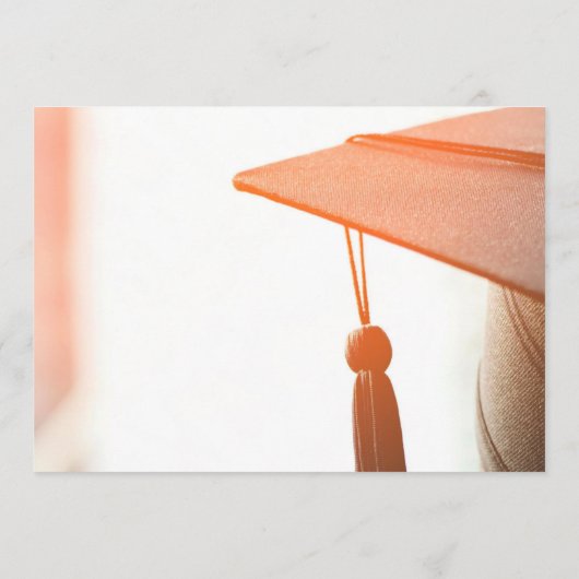 エレガントシンプル卒業式 案内状 (裏面)