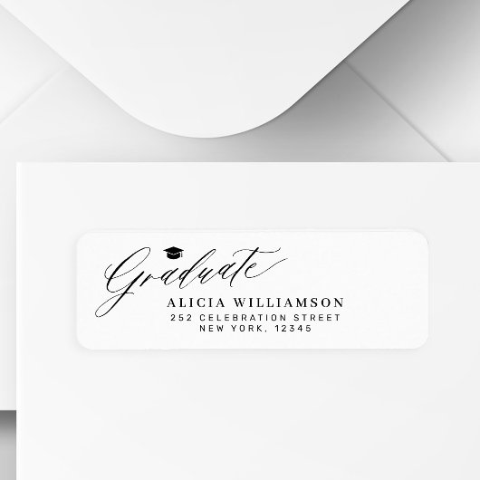 エレガントシンプル卒業生 ラベル