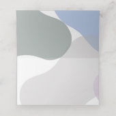 エレガントシンプル可愛いラベンダーフローラ結婚開花 プレイスカード (内部開封)