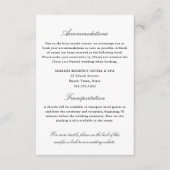 エレガントシンプル宿泊施設QR エンクロージャーカード (正面)