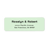 エレガントシンプル差出人住所ラベル ラベル (正面)