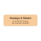 エレガントシンプル差出人住所ラベル ラベル (正面)