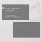 エレガントシンプル平基本グレープロフェッショナル 名刺 (正面/裏面)