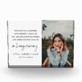 エレガントシンプル悔やみや弔慰死没記念碑 フォトブロック (正面)