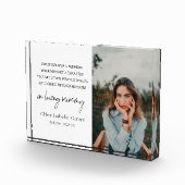 エレガントシンプル悔やみや弔慰死没記念碑 フォトブロック (右)