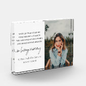 エレガントシンプル悔やみや弔慰死没記念碑 フォトブロック (左)