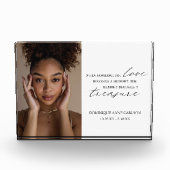 エレガントシンプル悔やみや弔慰死没記念碑 フォトブロック (正面)