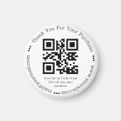 エレガントシンプル感謝していあなたビジネスqrコード マグネット (正面)