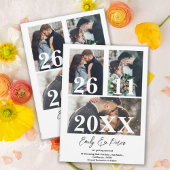 エレガントシンプル数々の写真の結婚式 セーブザデート
