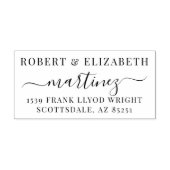 エレガントシンプル書差出人住所 セルフインキングスタンプ (デザイン)