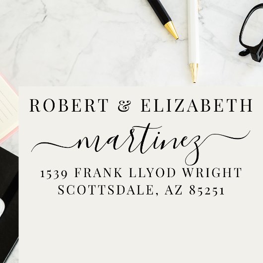 エレガントシンプル書差出人住所 セルフインキングスタンプ