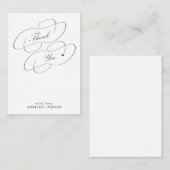 エレガントシンプル書感謝してい字 ノートカード (正面/裏面)