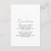 エレガントシンプル書結婚の方角 エンクロージャーカード (正面)