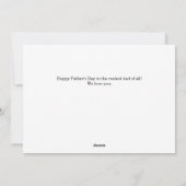 エレガントシンプル最高のパパEver Faters Day写真 シーズンカード (裏面)