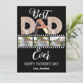 エレガントシンプル最高のパパEver Faters Day写真 シーズンカード (スタンド正面)