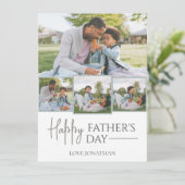 エレガントシンプル最高のパパEver Faters Day写真 シーズンカード (スタンド正面)