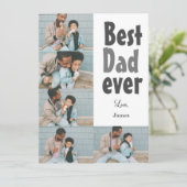エレガントシンプル最高のパパEver Faters Day写真 シーズンカード (スタンド正面)