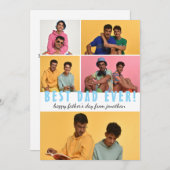 エレガントシンプル最高のパパEver Faters Day写真 シーズンカード (正面/裏面)