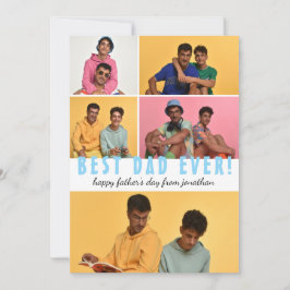 エレガントシンプル最高のパパEver Faters Day写真 シーズンカード