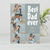 エレガントシンプル最高のパパEver Faters Day写真 シーズンカード (スタンド正面)